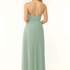 Elegant Bridesmaid Dress – Cascading Ruffles & Leg Slit