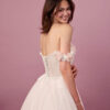 Elegant Custom Wedding Dress – Lace, Bows & 3D Florals