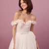 Elegant Custom Wedding Dress – Lace, Bows & 3D Florals