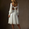 Chic A-Line Wedding Dress with Bow Back – Perfect for Beach & Destination Weddings