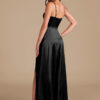Custom A-Line Bridesmaid Dress – Metallic Satin