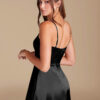 Custom A-Line Bridesmaid Dress – Metallic Satin
