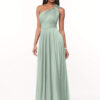 Elegant Bridesmaid Dress – Pleated Mesh & One-Shoulder Design