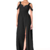 Elegant Bridesmaid Dress – Off Shoulder & Slit