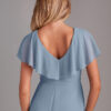 Chiffon Bridesmaid Dress – Ruffles & Slit