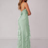 Custom Bridesmaid Dress – Bow Back & Cascading Ruffles