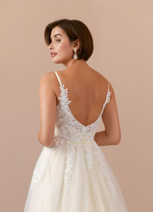 Romantic Custom Wedding Dress – Lace & Cathedral Train