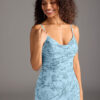 Mermaid Bridesmaid Dress – Cowl Neck & Leg Slit