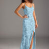 Mermaid Bridesmaid Dress – Cowl Neck & Leg Slit