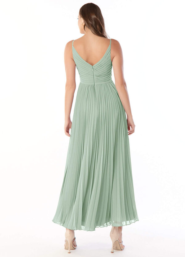 Elegant Chiffon Bridesmaid Dress – V-Neck A-Line