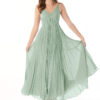 Elegant Chiffon Bridesmaid Dress – V-Neck A-Line