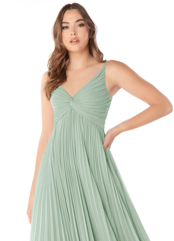 Elegant Chiffon Bridesmaid Dress – V-Neck A-Line