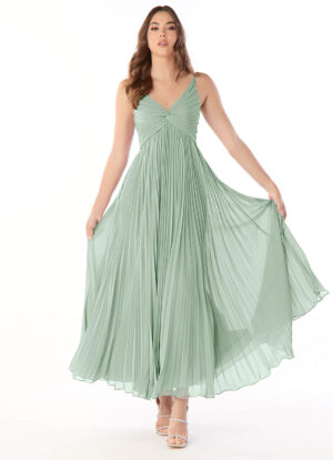 Elegant Chiffon Bridesmaid Dress – V-Neck A-Line