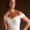 Elegant Custom Wedding Dress – Beaded, Sequins & Off-The-Shoulder