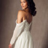 Vintage A-Line Wedding Dress with Lace & Sweetheart Neckline