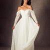 Vintage A-Line Wedding Dress with Lace & Sweetheart Neckline