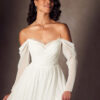 Vintage A-Line Wedding Dress with Lace & Sweetheart Neckline