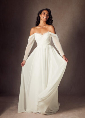 Vintage A-Line Wedding Dress with Lace & Sweetheart Neckline