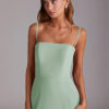 Elegant Custom Bridesmaid Dress – Convertible Straps & Leg Slit