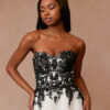 Sweetheart A-Line Wedding Dress – Romantic & Sparkly with 3D Florals