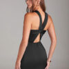 A-Line Bridesmaid Dress – Satin & Slit Design