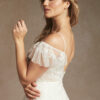 Vintage A-Line Wedding Dress with Lace & Sequins – Romantic V-Neck Design