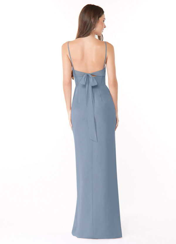 Custom Bridesmaid Dress – Cowl Neckline & Bow Back