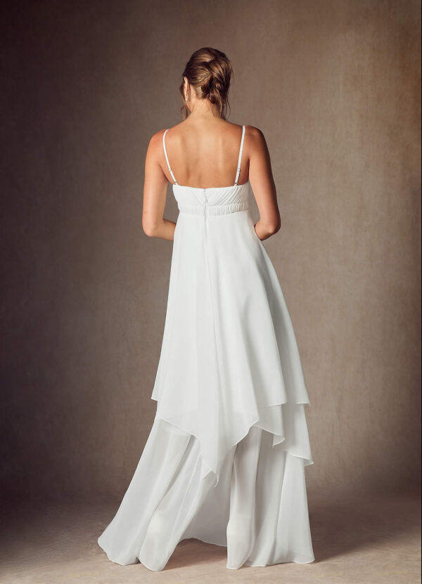 Boho Beach Wedding Dress with Sweetheart Neckline