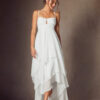 Boho Beach Wedding Dress with Sweetheart Neckline