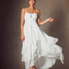 Boho Beach Wedding Dress with Sweetheart Neckline