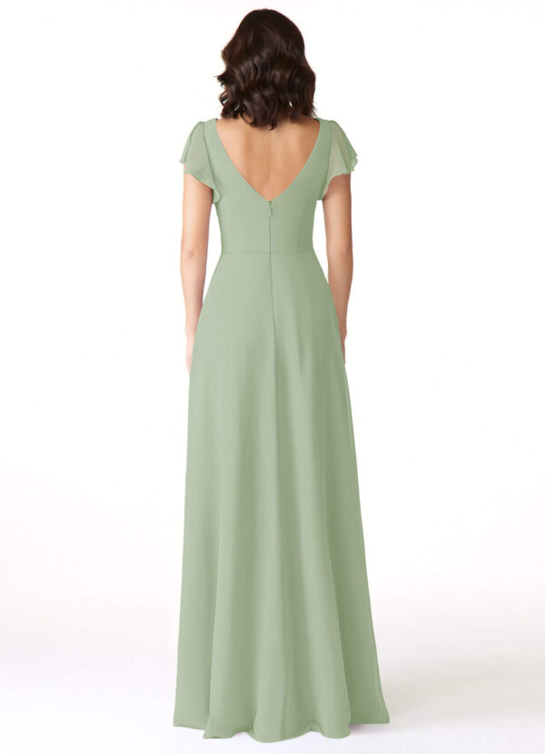 Custom Bridesmaid Dress – V-Neck & Leg Slit