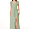 Custom Bridesmaid Dress – V-Neck & Leg Slit