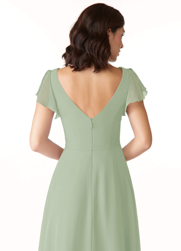 Custom Bridesmaid Dress – V-Neck & Leg Slit