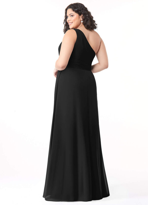 One-Shoulder Chiffon Bridesmaid Dress – A-Line Fit