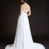 Vintage Chic Wedding Dress with Embroidered Lace and Beaded Sequins
