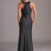 Elegant Bridesmaid Dress – Halter Neck & Keyhole Back