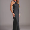 Elegant Bridesmaid Dress – Halter Neck & Keyhole Back