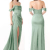 Strapless Bridesmaid Dress – Ruched & Pleated with Leg Slit