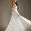 legant V-Back A-Line Wedding Dress with Lace & Sequins