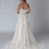 Sparkly A-Line Wedding Dress with 3D Floral & Beading