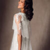 Elegant Vintage A-Line Wedding Dress with Lace & Sequins