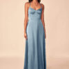 Elegant Custom Bridesmaid Dress – V-Neck & Spaghetti Straps