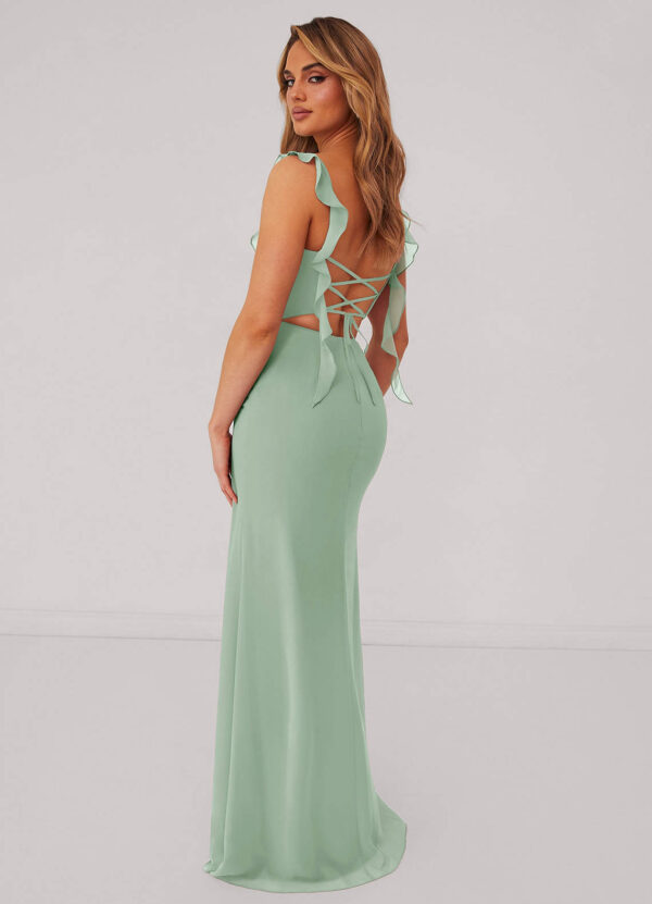 Sweetheart Custom Bridesmaid Dress – Bow Back & Slit