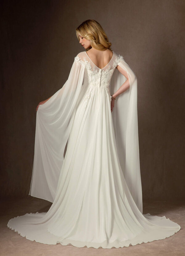 Romantic Custom Wedding Dress – A-Line, Lace & Beaded Sequins