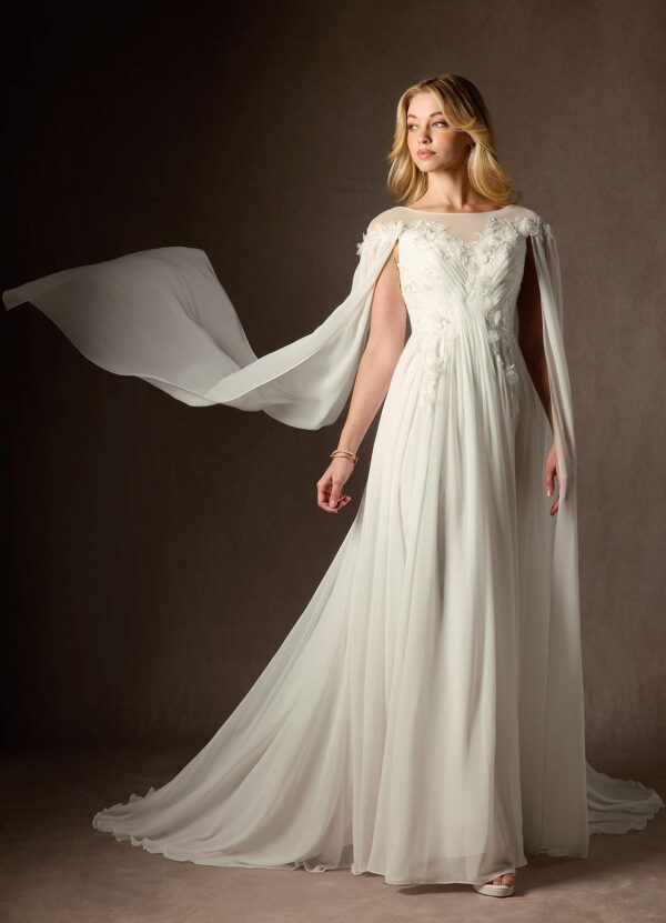 Romantic Custom Wedding Dress – A-Line, Lace & Beaded Sequins