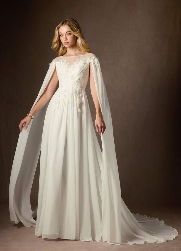 Romantic Custom Wedding Dress – A-Line, Lace & Beaded Sequins