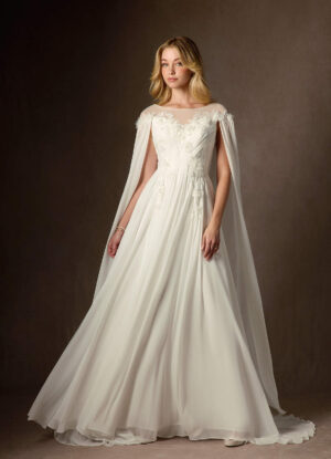 Romantic Custom Wedding Dress – A-Line, Lace & Beaded Sequins