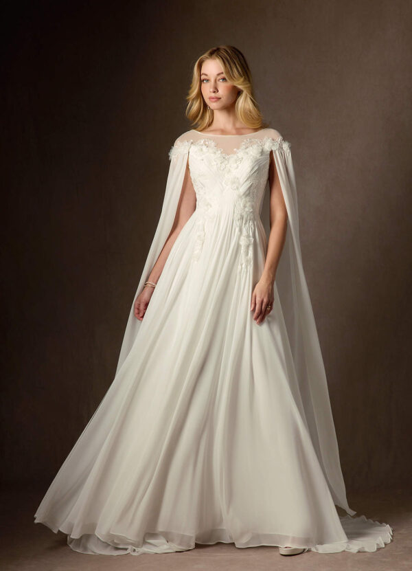 Romantic Custom Wedding Dress – A-Line, Lace & Beaded Sequins