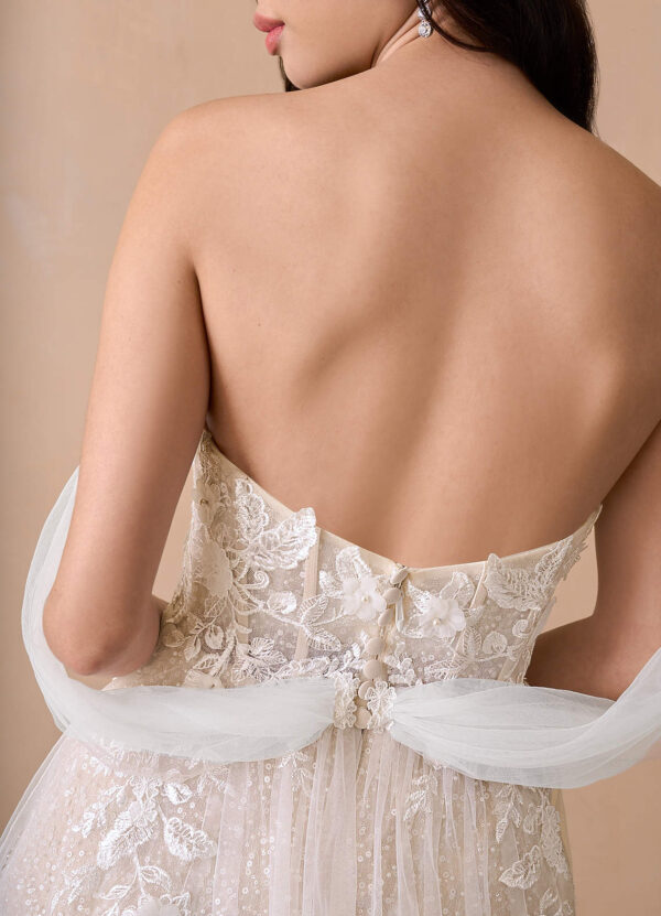 Sparkly Custom Wedding Dresses – Off the Shoulder, Beaded & Romantic