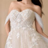Sparkly Custom Wedding Dresses – Off the Shoulder, Beaded & Romantic